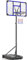 Yohood Basketballkorb Outdoor für Kinder/Jugendliche, Basketballkorb mit Rollen Tragbar, 147–260cm Höhenverstellbarer Basketballständer mit 82x53cm PC Rückwand & Vergrößerter Basis (Blau)