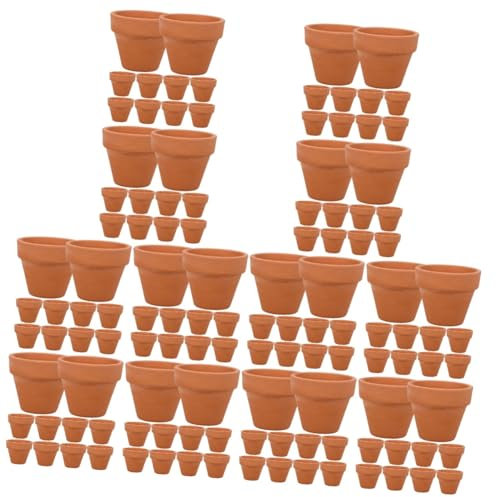 YARNOW 120 Piezas Maceteros De Terracota Alféizar De La Ventana Pequeñas Macetas De Arcilla para Viveros Jardinera De Cerámica Pequeñas Ollas De Barro Planta En Maceta Suculentas Oficina