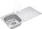JASSFERRY Basic Single 1.0 Bowl Stainless Steel Kitchen Sink Reversible Drainer with Waste & Pipes