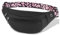 Bauchtasche Damen Gürteltasche Damen - Mode Gürteltasche, Brusttasche Umhängetasche Crossbody-Taschen mit verstellbarem Schulterriemen mit Leopardenmuster, Bauchtasche wasserdicht, schwarz1
