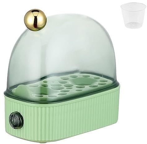 GeRRiT Small Egg Cooker,Egg Steamer,2 Egg Capacity Electric Egg Cooker for Hard Boiled Eggs for Quick Egg Cooking, Perfect for Dormitory, Household (Green)