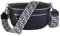 MIRROSI® Damen Bauchtasche Umhängetasche 27x14,5x8cm Damen, Made in Italy, aus Echtleder Tasche Echtes Leder, Brusttasche, Crossbody Bag,Bohemian Style (1 Tasche 2 Gurte) (Navy Netz)