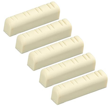 5Pcs Mandolin Bridge Nut Mandolin Bridge Nut, 8 String Nut Plastic 8 String Mandolin Nut 3.5cm Mandolin Instrument Replacement for Most Mandolins