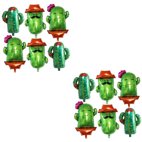UPKOCH Decoracion De Verano 12 Piezas Globos De Fiesta Cactus Decoraciones De Cumpleaños Cactus Decoraciones De Fiesta De Cumpleaños Globos De Cactus Decoración Cactus Decoraciones De Fiesta Mexicano