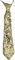 alloneslife Unisex-Krawatte, wendbar, Pailletten, Krawatte, Bühnenshow, Halloween, Partys, mit Reißverschluss, vorgebundene Krawatte, modische Krawatte, gold, Length: about 38cm