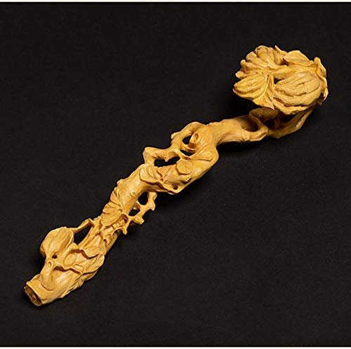 Hängendes Gestell Tisch Schreibtisch Dekor Skulptur Schlafzimmer Dekor Einweihungsparty for Frauen Männer Zen Buddha Hand Ruyi Buchsbaum Holzschnitzerei Home Office Zubehör Ruyi Feng Shui Mythische Gl