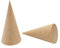 Dilireba 12 stück Natural Holz Kegel Ring Halter, holzschmuck display ständer, Unbemalte Holzkegel, Ringständer Schmuck anzeige, Holzkegel Ringhalter für Ausstellung, Juweliergeschäft, Zuhause