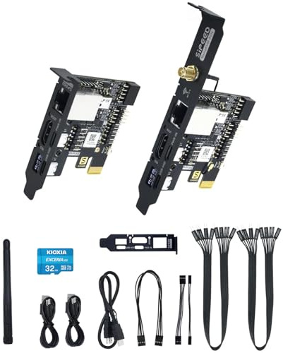 youyeetoo Sipeed NanoKVM Mini Remote Control Operations Maintenance Server, 1TOPS NPU 1GHz C906 RISC-V Linux Single Board Computer (PCIE Version) (Mit PoE)
