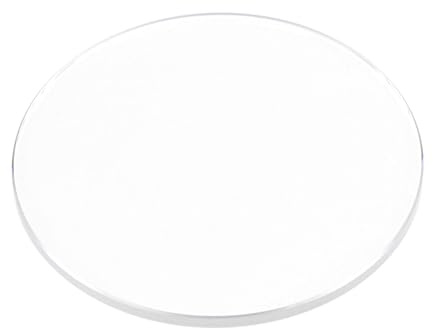 QUARKZMAN Verre de Montre en Cristal 35mm Diamètre 1.5mm Épais Ronds et Plats Verres de Montre en Saphir Transparent, Verres de Remplacement pour Réparation d'Horloger