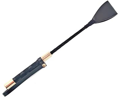 Azatemgo Cravache d'équitation Fouet équitation Cravache Anglaise avec Poignée 30 cm cravache d'équitation en Cuir synthétique