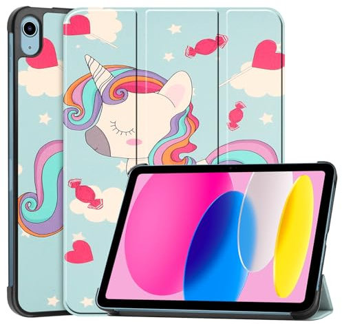 FANYUAN Funda para Apple iPad 11 (2025) Tablet, con Soporte Fnción y Auto Sueño/Estela, Ultra-Thin PU Leather Flip Case, Carcasa para Apple iPad 11 (2025).(Unicornio)
