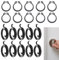 Door Handle Spring Replacement Repair Kit, 10 Pack Internal DIY Handle Coil Spring Clip 2.8 Turns Coil 3 mm Thick with 10 Circlips Repairing Household Universal Door Handles