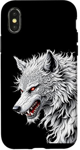 Komplizierter Wolf Hülle für iPhone X/XS