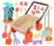 F Fityle Strandsandspielzeug für Kinder, Sandspielzeug, Geburtstagsgeschenke, praktischer Trolley-Wagen mit Schaufeln, Strandspielzeug für Park, Outdoor,