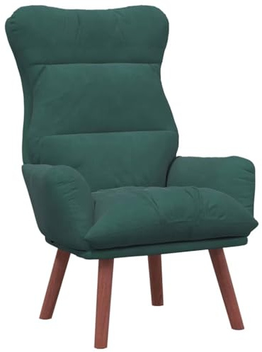 vidaXL Sessel Dunkelgrün 69 x 74 x 93 cm Samt, Eleganter Sessel, modernes Design, gemütliches Samtpolster, stilvolle Innenmöbel, bequem für Zuhause