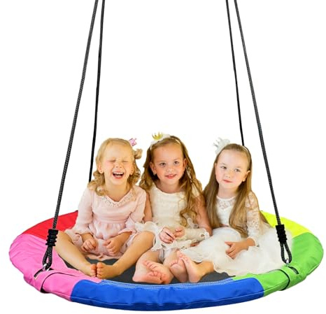 Tree Swing Saucer Flying Swing 40 Inch for Kids,900D Oxford