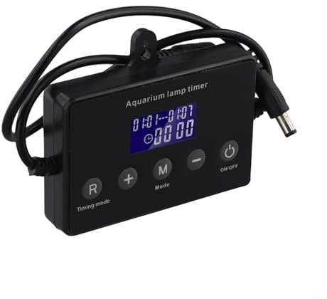 FACULX Aquarium Light Timer, Fish Tank Light Controller, LCD Display Digital Dimmer Modulator, For Fish Tank LED Lighting, Sunrise Sunset Mode