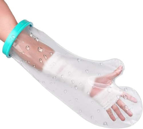 BLOMBLAUM Protezione Doccia Mano, Protezione Gesso Braccio, Impermeabile Gesso braccio per Adulto Impermeabile Protezione Tenuta Stagna per Mantenere la Ferita e la Benda Asciutte per Bagno Doccia
