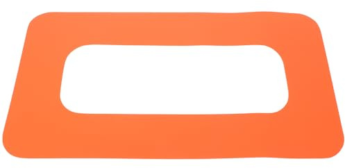 BUGUUYO 9 Zoll PVC Flossenschlitz Patch für Surfbrett und Paddleboard Verbessertes Handling und Kontrolle Modernes Orangefarbenes Zubehör für Surfen