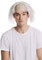 WIG ME UP - 91124-ZA68 Perücke Glatze Halbglatze Halloween Karneval Weiße Haare Einstein Igor Professor Alter Opa