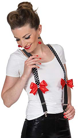 PARTY DISCOUNT Hosenträger Rockabilly mit Schleife