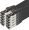1,5 m – Cable de red negro de algodón CAT 6a – 10 unidades cable de red de tejido de algodón Cat 6 a cable Rj 45 LAN Ethernet 500 Mhz 10 Gb s – 10 x 1,5 m