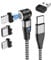 Chargeur Magnétique USB de type C vers port de type C, 2, Nylon Cable pour Phone, Android Samsung, Huawei, Xiaomi