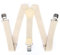 Leoodo Hosenträger Herren Damen Breit Y-Form für Arbeitshosen Skihose Motoradhose Fest lustig mit 3er Starken Clips und verschiedenen Motiven, HT Farbe:Beige