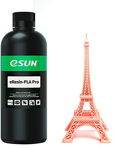 eSUN Plant-Based Pro 3D Drucker Rapid Harz, LCD UV 405nm Hochpräzises Harz auf PLA-Basis Photopolymer Harz für Monochrom Bildschirm 3D Drucker Flüssiges 3D Harz, 1000g Beige