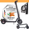 Scoot One Elektroscooter E 7 - E Scooter mit Straßenzulassung - herausnehmbarer Akku - mit 15 – 20 km Reichweite, 20 km/h, in schwarz inkl. Zahlenschloss