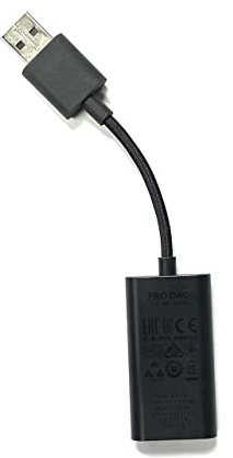 Pegly PRO DAC USB DAC per cuffie da gioco, compatibile con Logitech G Pro X, PC, laptop, tablet, cuffie, stereo 2.0, nero