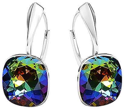 Hängend Ohrringe Silber 925 Klapperverschluß - Modeschmuck Ohringe Echtes Silber für Frauen und Mädchen - Hängeohrringe Ideal für Geschenke für Frauen