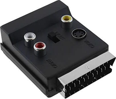SG Store Adaptateur Péritel vers 3 RCA S-Vidéo in Out Péritel Mâle vers Péritel Femelle Adaptateur Audio S-Vidéo 3 RCA Convertisseur pour Lecteurs CD Récepteurs Satellite Téléphones sans Fil