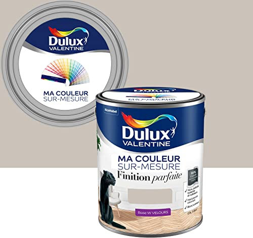 Ma Couleur Sur-mesure par Dulux Valentine – Peinture Intérieure Murs, Plafonds, Boiseries - Finition Parfaite - 98% d'opacité - Velours Grain de Sable 2,5 L - Palette Authentique