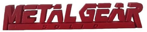 Strike3D Metal Gear Solid Solid Logo en 3D Fan Art de Bureau