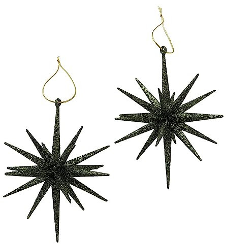 2 x Dekoanhänger Tove Kunststoff Ø 15 cm, Weihnachten, Stern