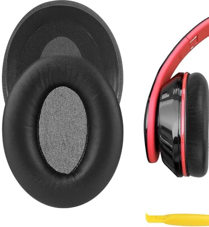 Geekria QuickFit Ear Pads for Mpow 059 Headphones, Comfortable Replacement Parts (Black)