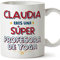 Mugffins Tassen Personalisierten für YOGA-LEHRERIN Frau - Auf Spanisch - Eres Súper - 11 oz / 330 ml - Individuell Anpassbar Geschenk Mitarbeiter