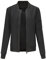 GITVIENAR Damen Baseballjacke mit Stehkragen, bequeme Frühlings- und Herbstjacke mit langen Ärmeln und lockerer Passform - Komfortable (Schwarz,XL)