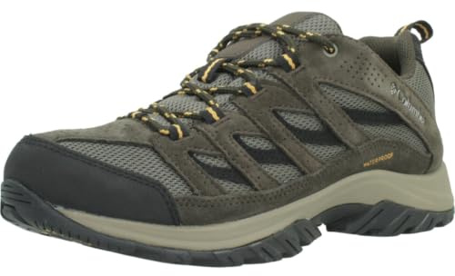 Columbia Mens Crestwood Waterproof, Mud/Squash, 11.5