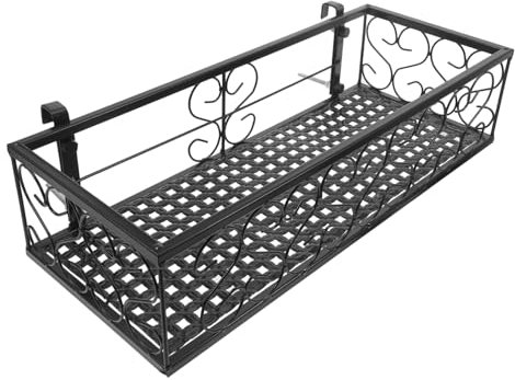 Supvox 1stk Wandgitter Pflanzen Blumenkasten Halterungen Balkon Blumentopf Regal Balkon Pflanzenregal Hängend Töpfe Regal Balkon Blumenregal Eisen Blumentopf Rack Metall Oberer Aufhänger