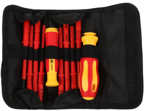 Gadpiparty 1 Set Electrician Tools Electrical Tools Insulated Screwdriver Kit Electrician Screwdriver Kits