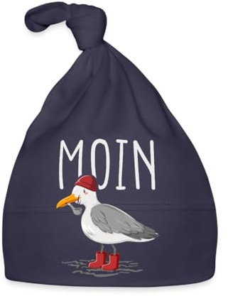 Moin Möwe Seemann Seemöwe Urlaub Geschenk Baby Bio-Mütze
