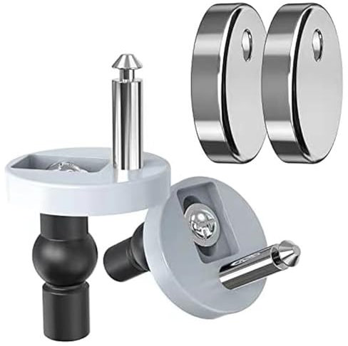 2 Pack Toilet Seat Fixings - Quick Release Toilet Seat Fixings, Universal Fittings for Toilet Seats