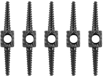 LOVIVER Lot de 5 Gaines de Câbles de Frein et de Changement de Vitesse pour Vélo, Fournitures de Longévité, Connecteur Cannelé pour Freins de Vélo, Noir