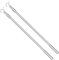 CNAFGBGG 2pcs Rideau Tirage Baguette 13-24'' Métal Réglable Facile à Utiliser Tige de Tirage pour Rideaux et Poteau de Crochet de Vêtements