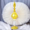 Hand-Blown Yellow Glass Perfume Bottle – Handmade Refillable Decorative Decanter – Essential Oil Holder & Collectible Gift – Unique Glass Fragrance Bottle for Women – Ornament Glass Display Bottle
