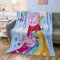 Peppa Pig Überwurfdecke mit Charakteren, weich und gemütlich, 116,8 x 152,4 cm, Mikro-Raschel-Decke, leichter Plüsch, ultraweicher Überwurf für Jungen und Mädchen