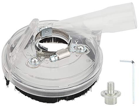 Schleifer-Schneidhaube, Schleifabdeckung aus Transparentem Polycarbonat mit Erhöhungspolster für Winkelschleifer-Zubehör, Wiederverwendbare Atemschutzmasken