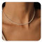ZHESHY Gold Perlenkette Damen 14k Vergoldet Silber Halskette Weiße Perle Zarte Blume Beads Choker Layering Goldkette Silberkette Mit Anhänger Hypoallergene Hochzeit Geschenke Braut Frauen Modeschmuck